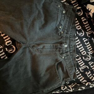 Levi's Black Denim Jeans with Iconic Patch